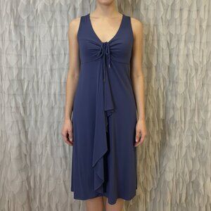 Tommy Bahama Tambour Cascade Dress | Blue Sleeveless Resort Dress | XXS | NWT